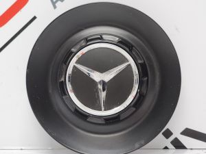 Genuine Mercedes W205 W213 W218 Center Black Cap Wheel Hub Cover A0004001100