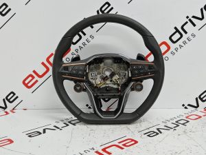 CUPRA FORMENTOR LEATHER SPORTS STEERING WHEEL WITH MULTI FUNCTION BUTTON SET 5FA419091FT A244