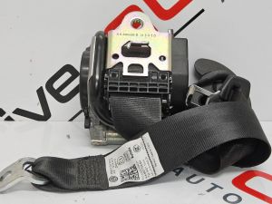 2011 VOLKSWAGEN MK6 GOLF RIGHT FRONT SEAT BELT BLACK 1K4857706BN A206